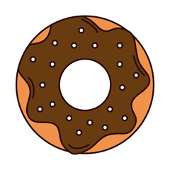 delicious sweet donut icon
