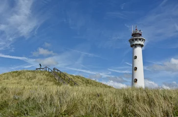 Fototapeten Leuchtturm Speijk van Egmond aan Zee © greenpapillon