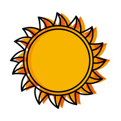 Sun isolated symbol icon vector illustratino graphic design