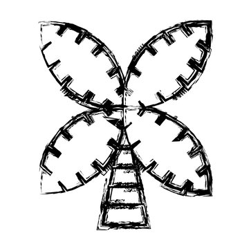 Tree palm symbol icon vector illustratino graphic design