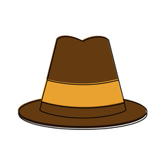 classic hat icon image vector illustration design 