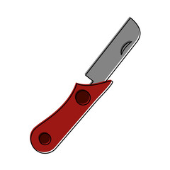 switchblade knife icon image vector illustration design