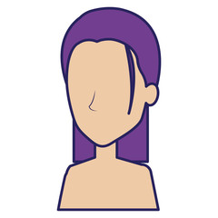 beautiful woman shirtless avatar character