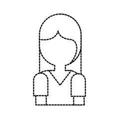 cartoon girl portrait people female character