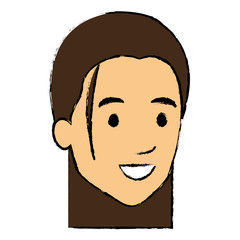 beautiful woman head avatar character