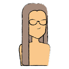 hippie woman shirtless avatar character