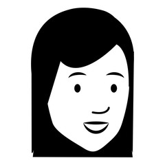 beautiful woman head avatar character