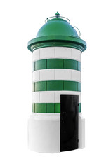 Lighthouse isolated on white background.