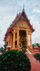 Naklejka premium The elegance of Thai temples.