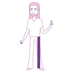 hippie man avatar character