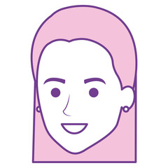 beautiful woman head avatar character