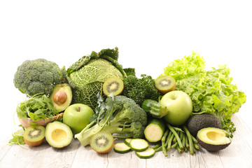assorted green vegetable