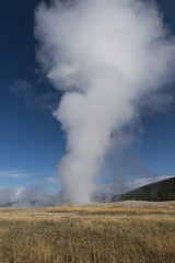 Old Faithful Geyser in Yellowstone National Park