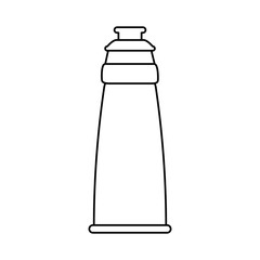 sports bottle icon image vector illustration design  black line