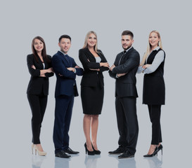Obraz premium Successfull busines team isolated on white background