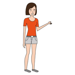 beautiful woman avatar character