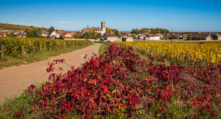 Obraz premium village bourguignon