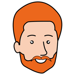 young man head avatar character