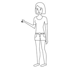 beautiful woman avatar character