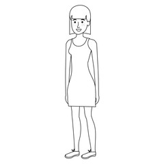 beautiful woman avatar character
