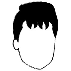 young man head avatar character
