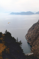 Amazing view with the paraglider.