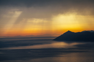 Amazing dramatic sunset.