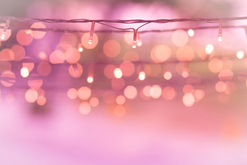 LED light with bokeh  background