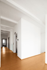 Interiors of modern apartment, corridor
