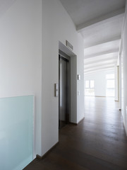 Interiors of modern apartment, corridor