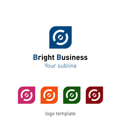 Obraz premium Creative abstract logo design template. Logo set, vector illustration.