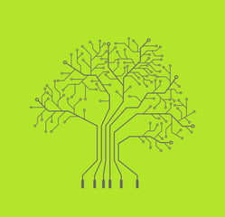 Printed circuit like tree