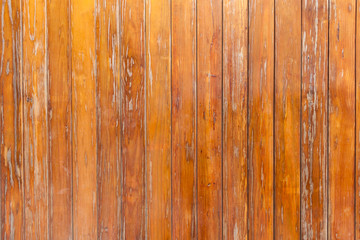 Wood wall background made with vertical planks of old wood.