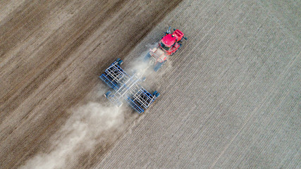 Naklejka premium Luftbild Traktor