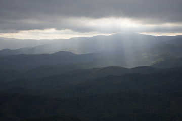 Rays of Sunlight on the Highlands of NC