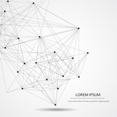 Abstract background for design technology and networking science