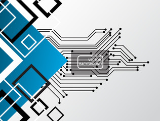 Abstract background for design technology and networking science