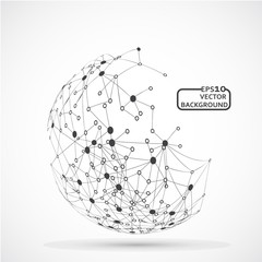 Abstract background for design technology and networking science