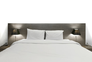 Modern bedroom design, Double bed.