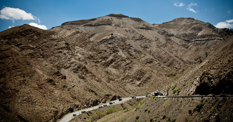 Windy road along the Atlas plateau #1