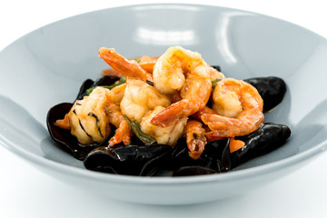Chinese cuisine shrimp and Black Fungus