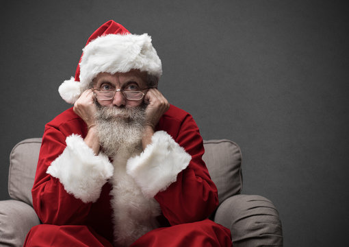 Santa Claus waiting for Christmas