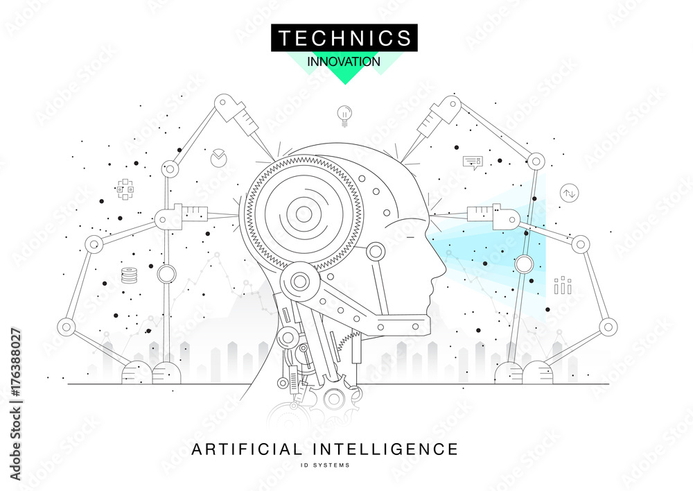 Poster trendy technics innovation systems layouts in polygonal contour line composition, future analysis an