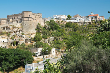 Panoramic view of Massafra. Puglia. Italy. 