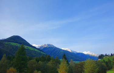 Schnee auf den Bergen