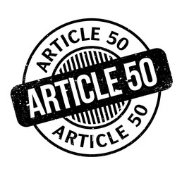 Article 50 rubber stamp. Grunge design with dust scratches. Effects can be easily removed for a clean, crisp look. Color is easily changed.