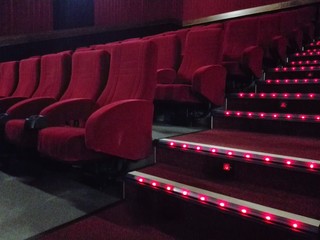 Empty Cinema seats at the movies