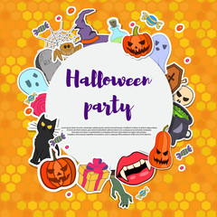 Vector Halloween party invitation