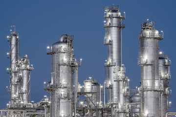  Petrochemical plant at night