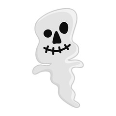 cute ghost isolated illustration on white background